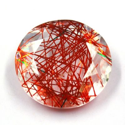 Đá thạch anh tóc đỏ (Red Rutilated Quartz)