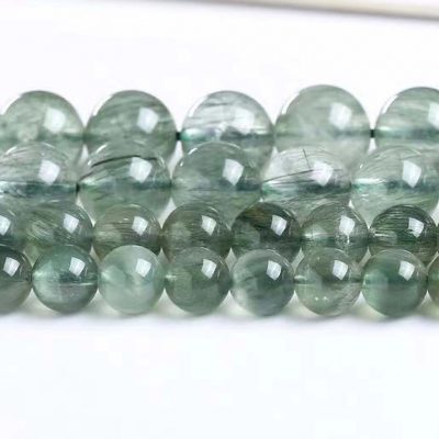 Đá thạch anh tóc xanh (Green Rutilated Quartz)