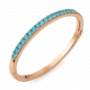 Vòng tay vàng hồng 14K đính đá topaz - Image 2