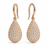 Bông Tai Kim Cương Vàng Hồng 18K Dáng Giọt Lệ Pave Tinh Xảo 0.75ct - Image 4