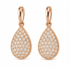 Bông Tai Kim Cương Vàng Hồng 18K Dáng Giọt Lệ Pave Tinh Xảo 0.75ct - Image 2
