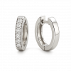 Bông Tai Kim Cương Vàng Trắng 14K Huggie Hoops Nhỏ Xinh 0.3ct - Image 2