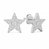 Bông Tai Kim Cương Vàng Trắng 14K Stud Hình Ngôi Sao 0.25ct Mỗi Bên - Image 5
