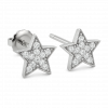 Bông Tai Kim Cương Vàng Trắng 14K Stud Hình Ngôi Sao 0.25ct Mỗi Bên - Image 3
