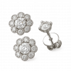 Bông Tai Kim Cương Vàng Trắng 18K Jacket Studs Đa Năng 0.65ct - Image 2