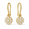 Bông Tai Kim Cương Vàng Vàng 14K Dáng Treo Móc Câu An Toàn 0.44ct - Image 4