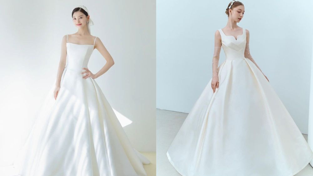 Ai phù hợp với váy cưới satin?