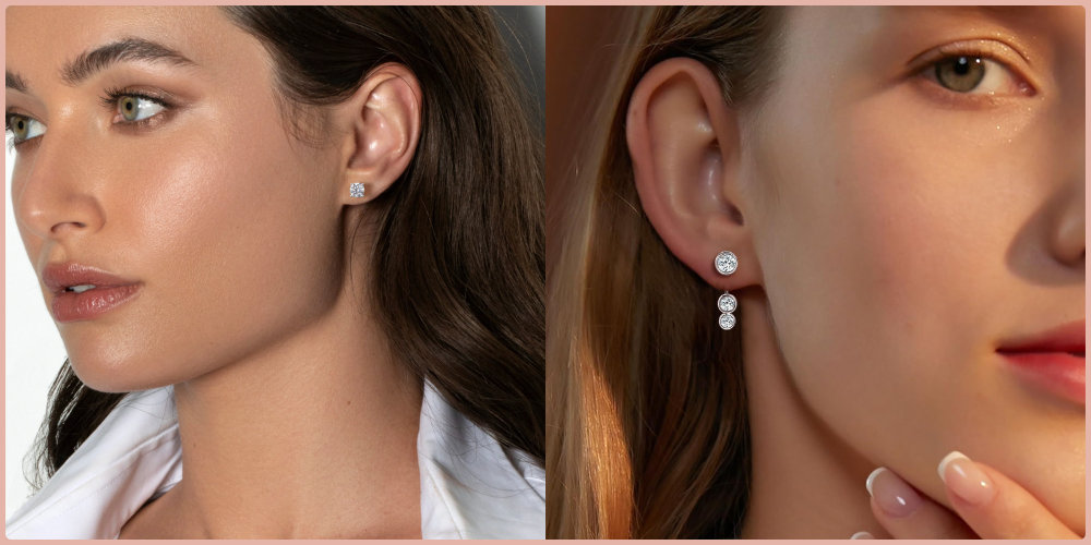 Bông tai đinh tán Moissanite đang trở thành lựa chọn hàng đầu thay thế kim cương truyền thống