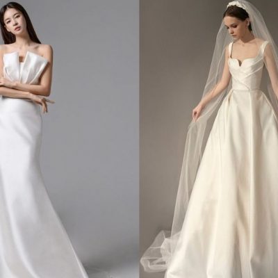 Các kiểu dáng váy cưới satin đẹp tinh tế trong ngày cưới