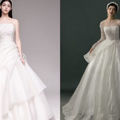 Các mẫu váy cưới xếp tầng cho cô dâu trong ngày trọng đại