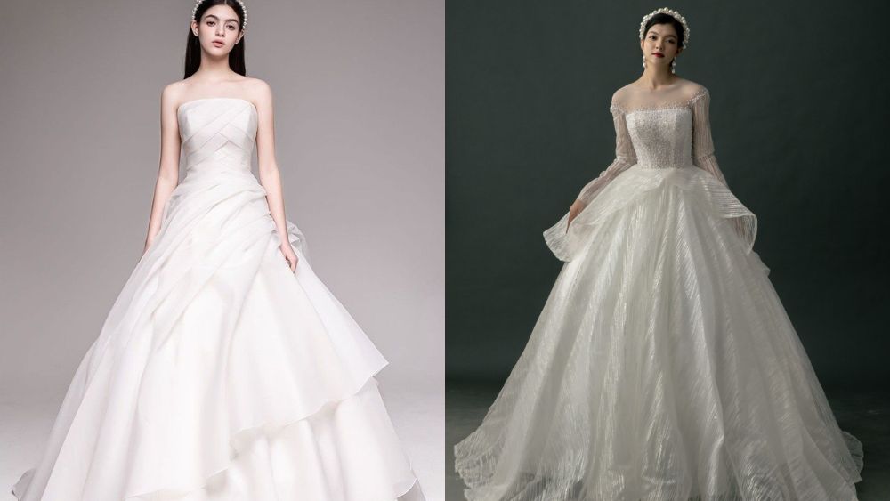 Các mẫu váy cưới xếp tầng cho cô dâu trong ngày trọng đại