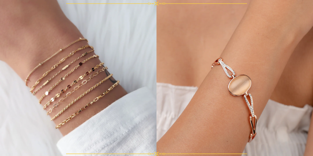 Cách chọn lắc tay nữ vàng 18K đẹp và phù hợp