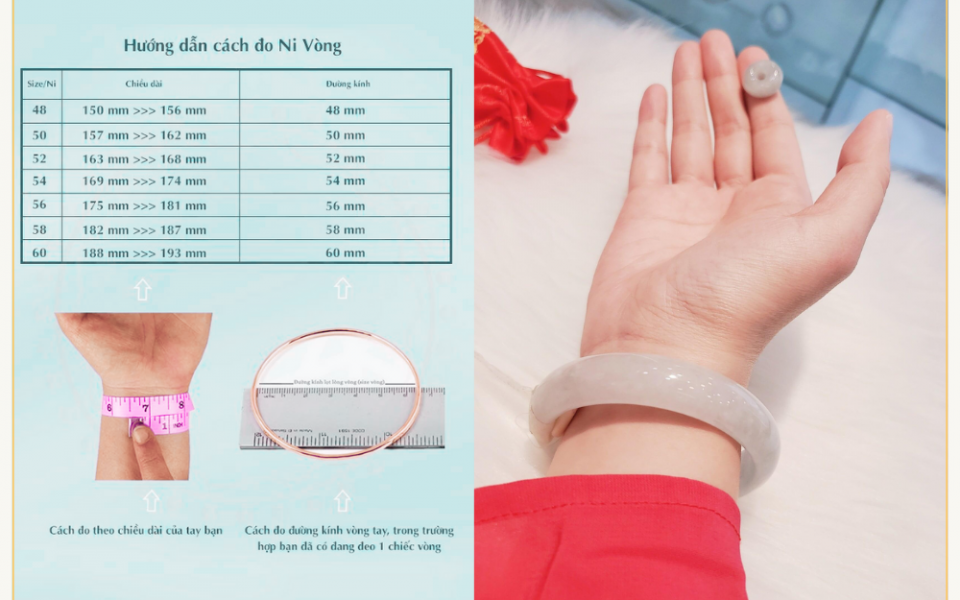 Cách đo ni vòng tay chuẩn và đơn giản tại nhà