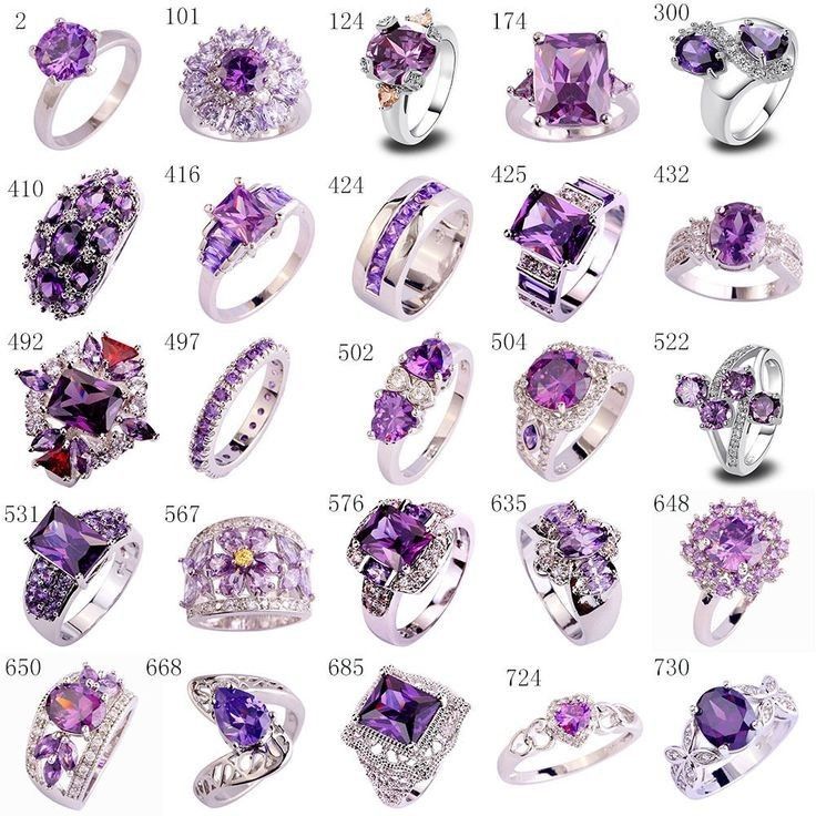 Các mẫu nhẫn đá amethyst đẹp nhất hiện nay