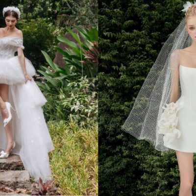Một số mẫu váy cưới ngắn cho cô dâu hiện đại ngày trọng đại