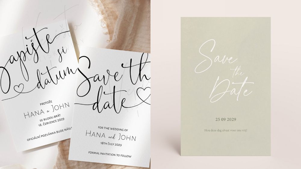 Phân biệt giữa thiệp Save The Date và thiệp mời cưới