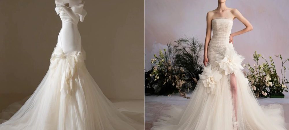 Top váy cưới đuôi cá giúp nàng khoe dáng trong ngày cưới