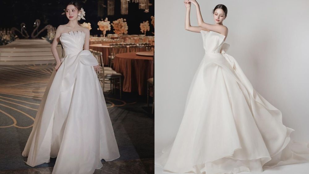 Váy cưới xếp tầng là gì?